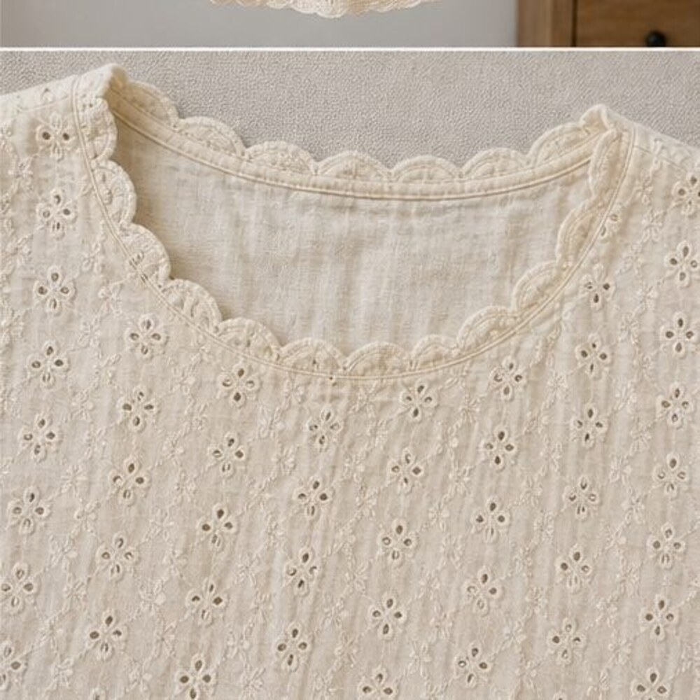 Ivory Smocked Top - Picture 4 of 6